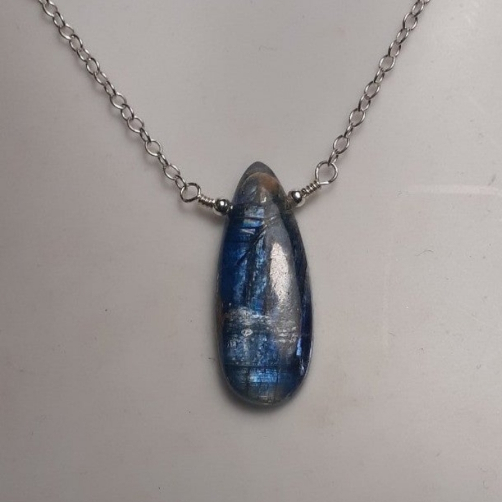 Kyanite & 925 SS Necklace